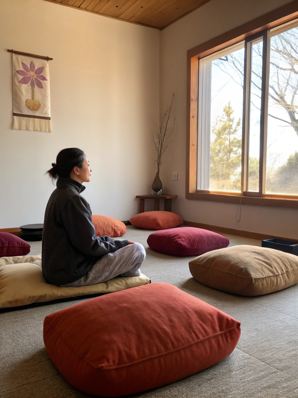 Serene meditation space for wellness